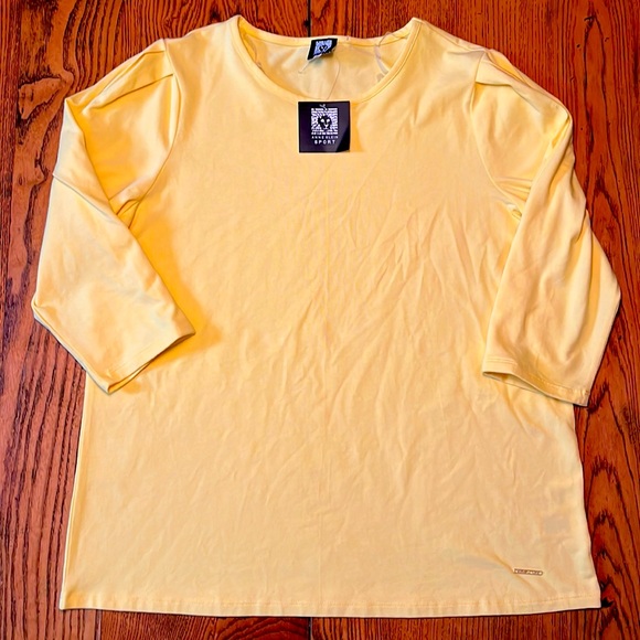 Anne Klein Sport Tops - New Anne Klein Sport yellow top